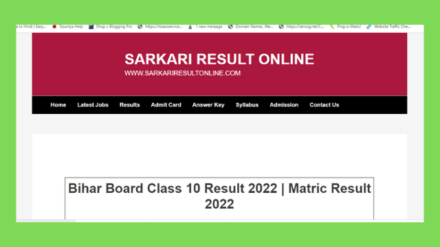 bihar board 10th result 2022 1